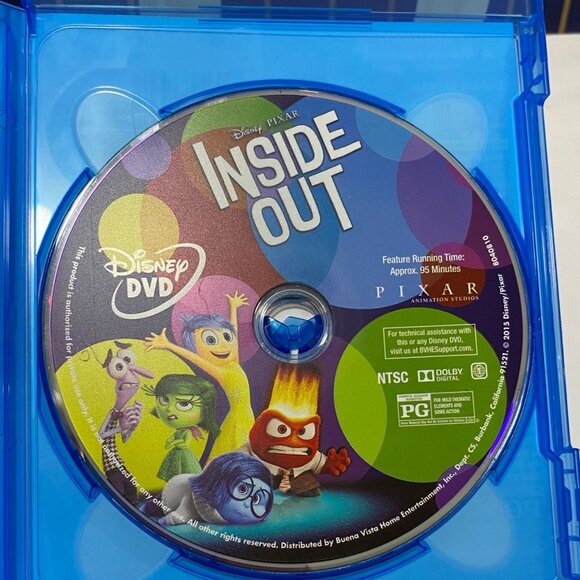 Disney/pixar 2 HD Blue Ray DVDS Inside Out & Big Hero Bundle Free Shipping - Picture 7 of 9
